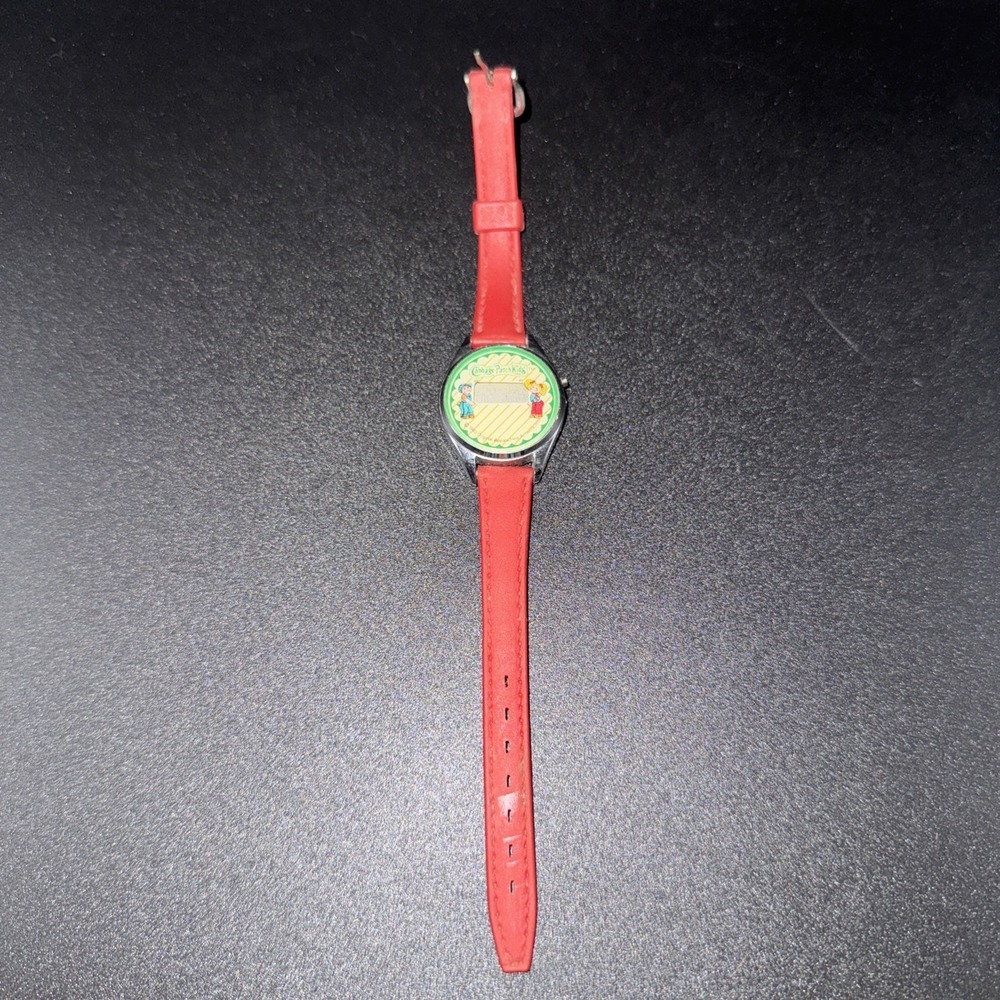 Vintage 1980s Cabbage Patch Kid Watch With Red Band - Untested- Needs A Battery‎